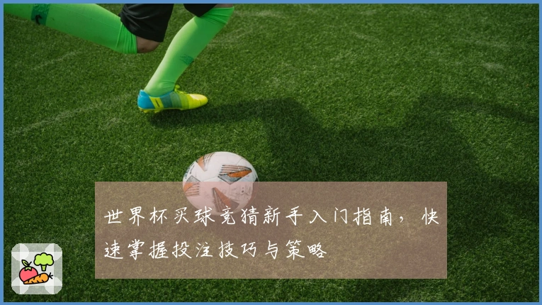 世界杯买球竞猜新手入门指南，快速掌握投注技巧与策略